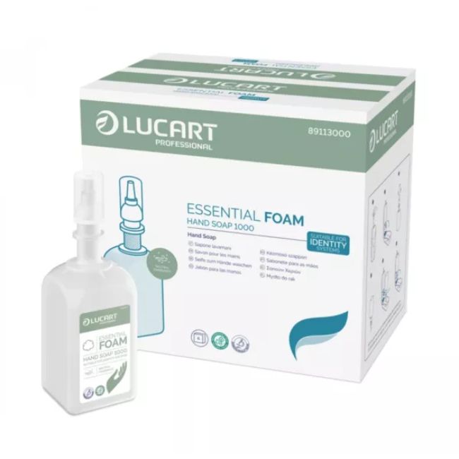 Lucart identity essential foam soap 6 x 800ml