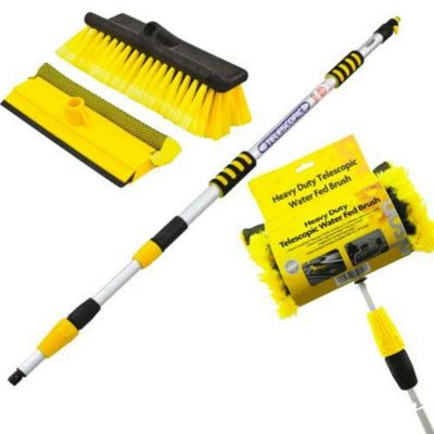 3 meter / 9 feet extending telescopic water fed home windows car vans brushs wash brush cleaner