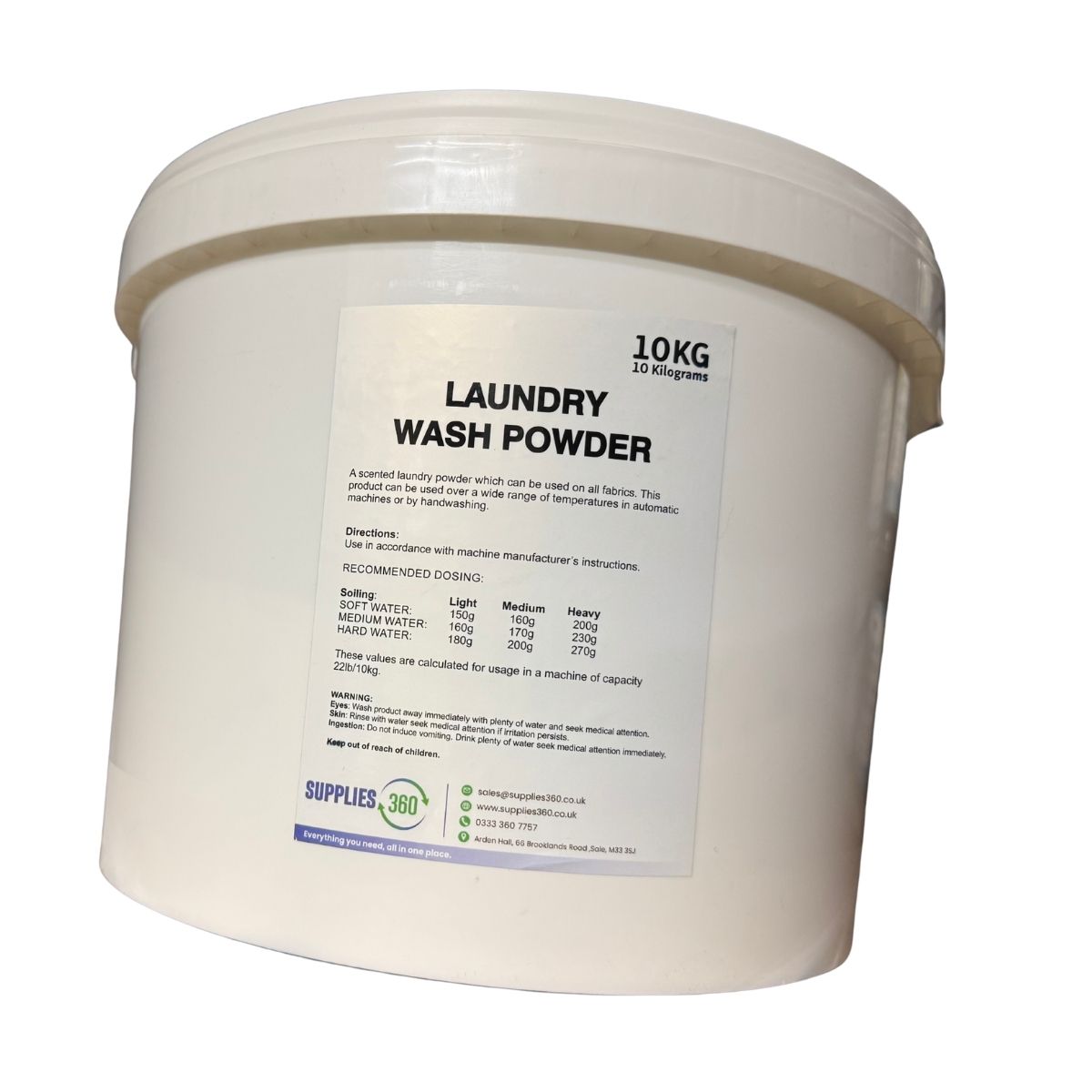 Laundry washing powder 10kg tub