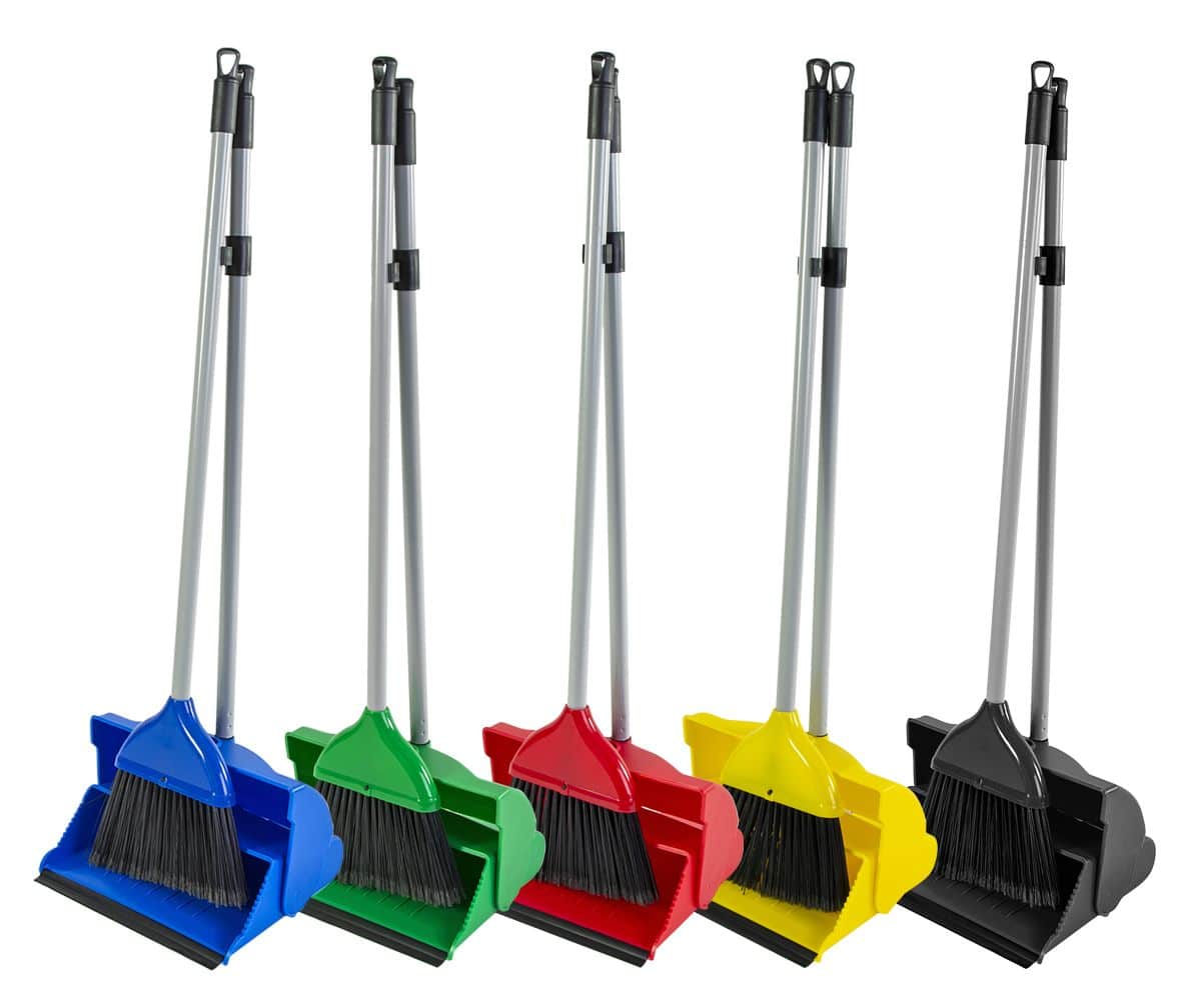 Grey lobby dustpan & brush set 