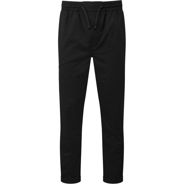 Pr553 - black - 5xl - essential chefs trouser