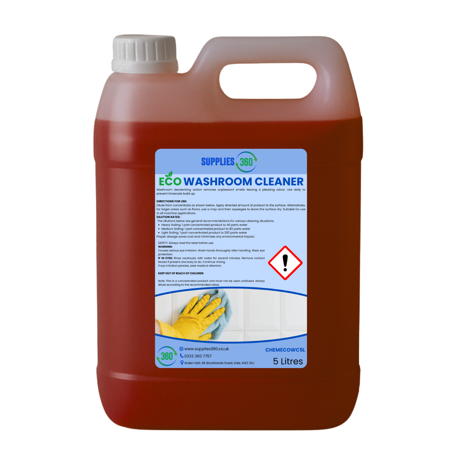 Eco washroom cleaner 5 litres