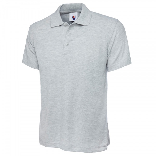 Uc103 - heather grey - 5/6 yrs - 220gsm childrens classic poloshirt