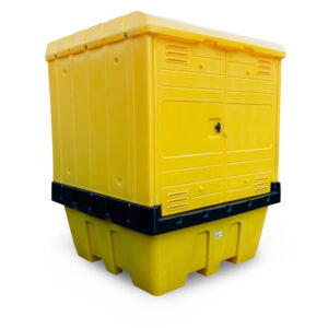 Hard cover ibc spill containment pallet 227 x 178 x 177cm