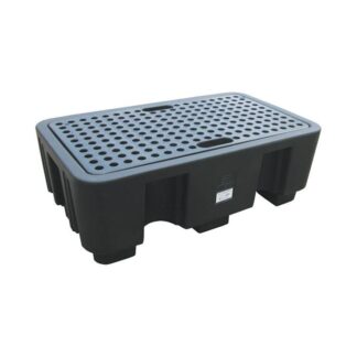 2 drum spill containment sump pallet 130 x 75 x 44cm