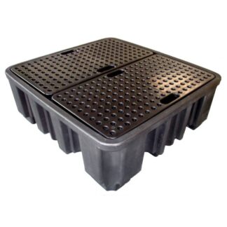 4 drum spill containment sump pallet 138 x 129 x 48cm