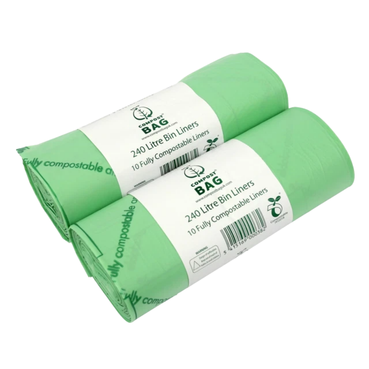 240 litre compostable bag 47'' x 55'' 100 per case