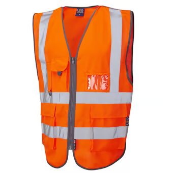 Barnstaple railway vest orange pull apart 3xl