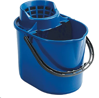 Deluxe 12ltr mop bucket blue 