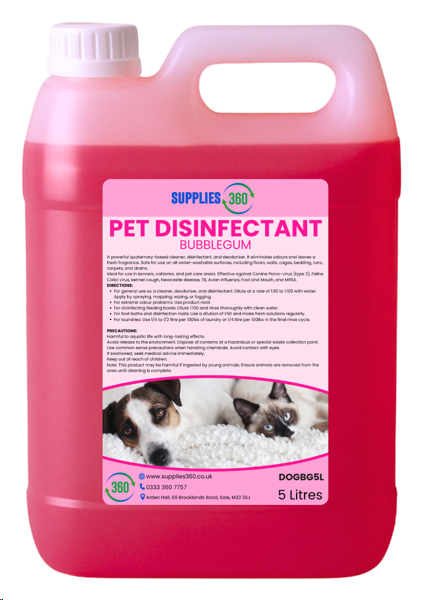 Bubblegum pet disinfectant 5 litres