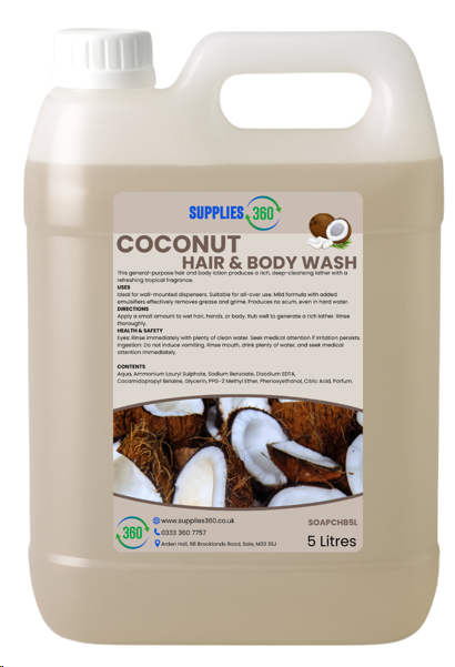 Coconut hair and body wash 5 litres