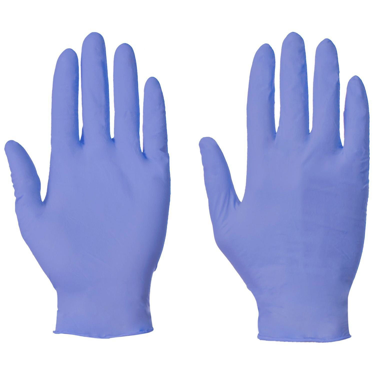 Blue nitrile gloves medical powderfree large - pack of 100