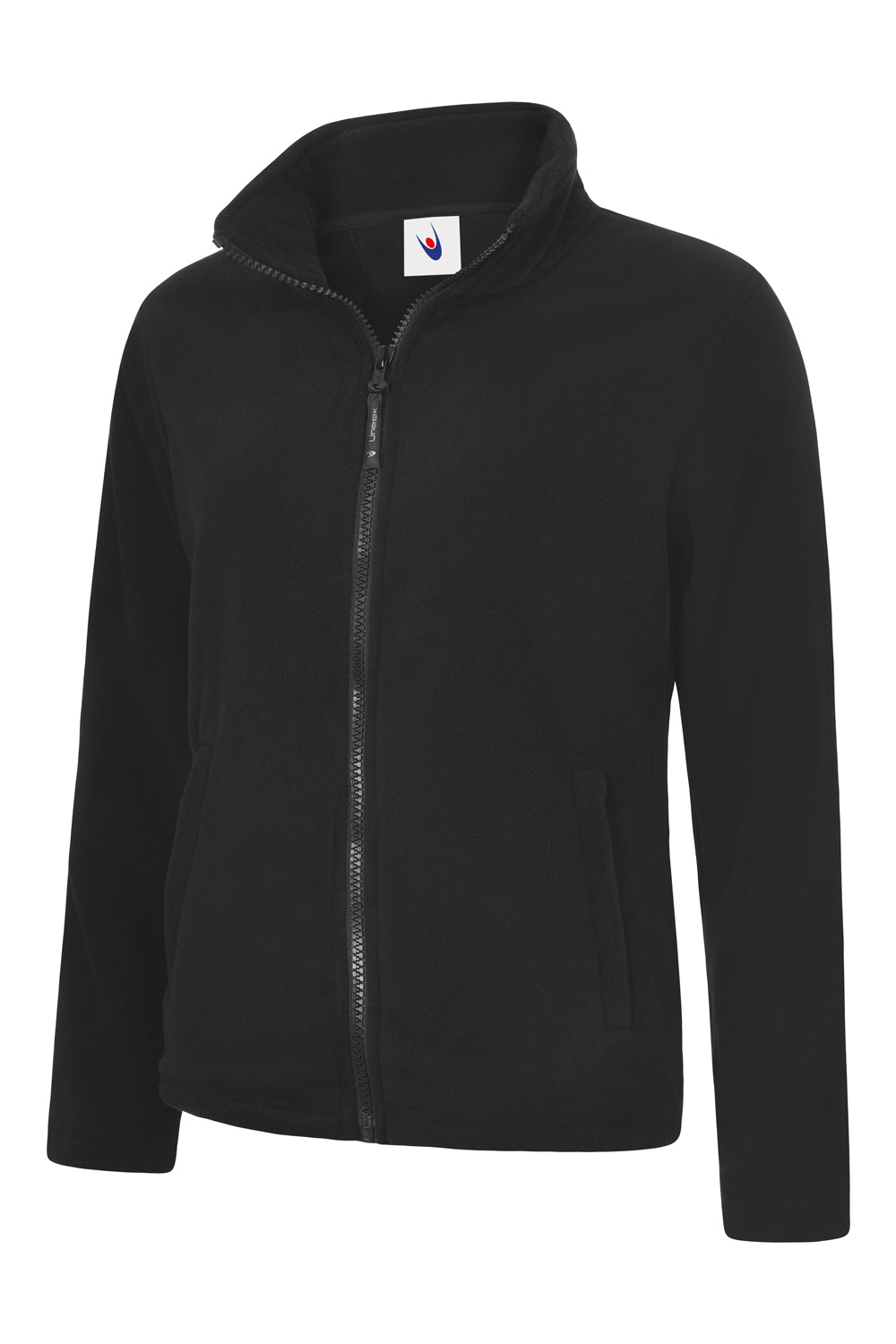 Uc608 - black - xl - ladies classic full zip fleece jacket