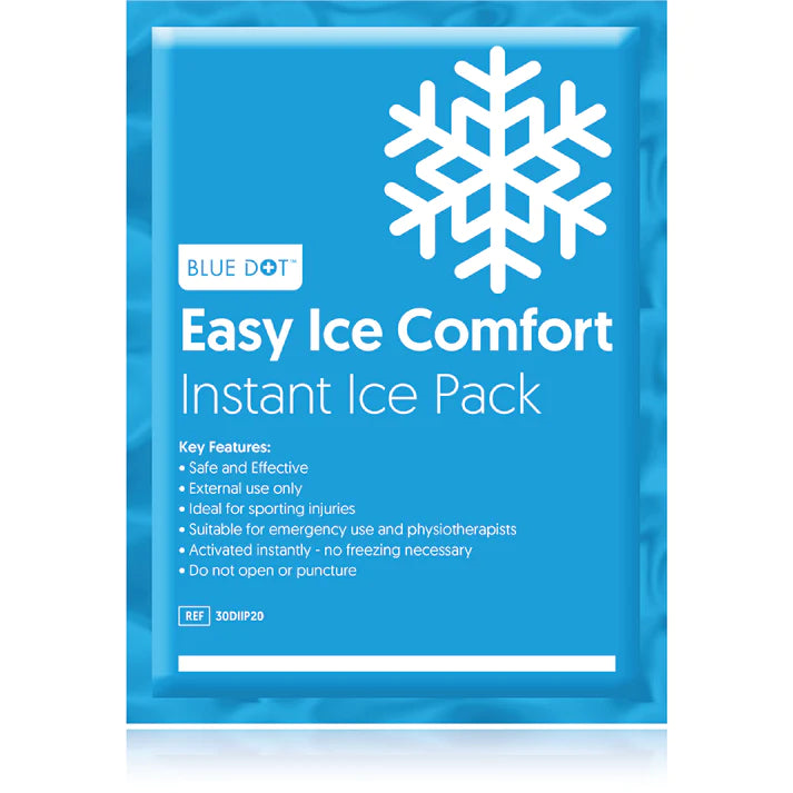 Blue dot easy ice comfort instant ice pack 20cm x 15cm (each)