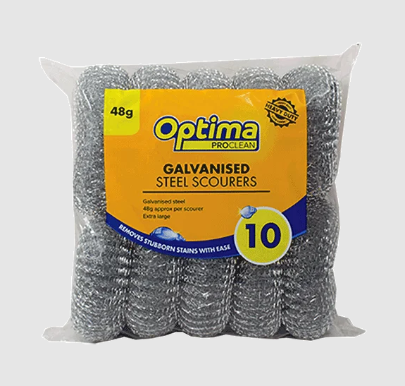 Optima proclean extra large scourers 48g – pack of 10