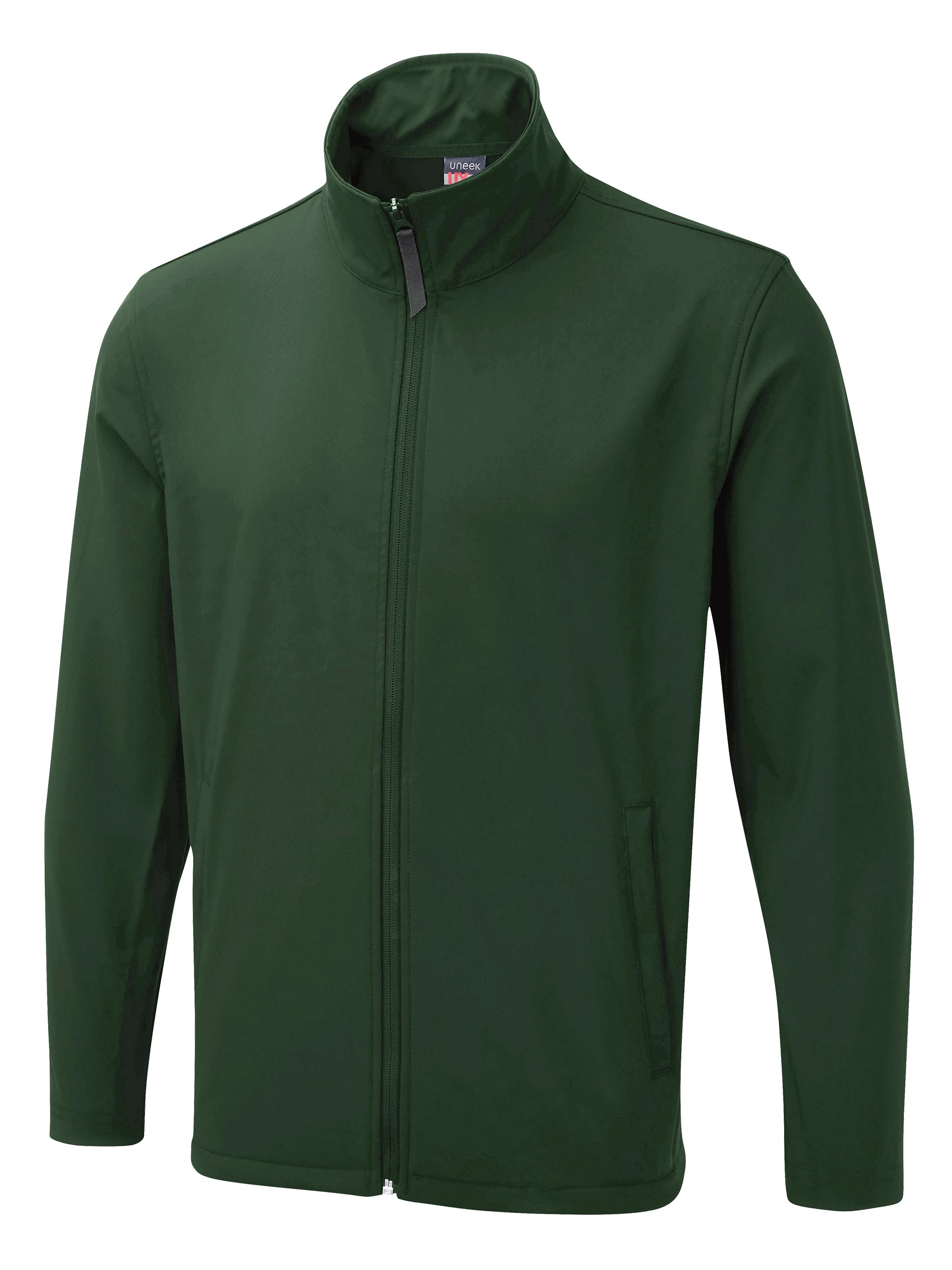 Ux10 - bottle green - xs - ux printable soft shell jacket