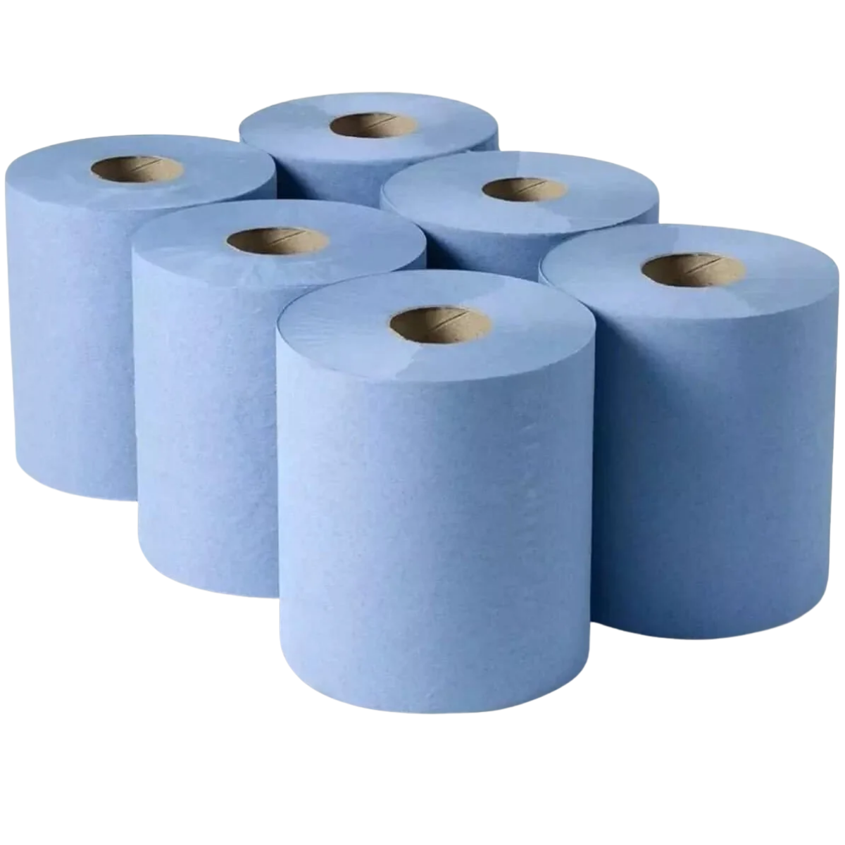 2 ply blue 50m centrefeed laminated embossed 166mm 60mm