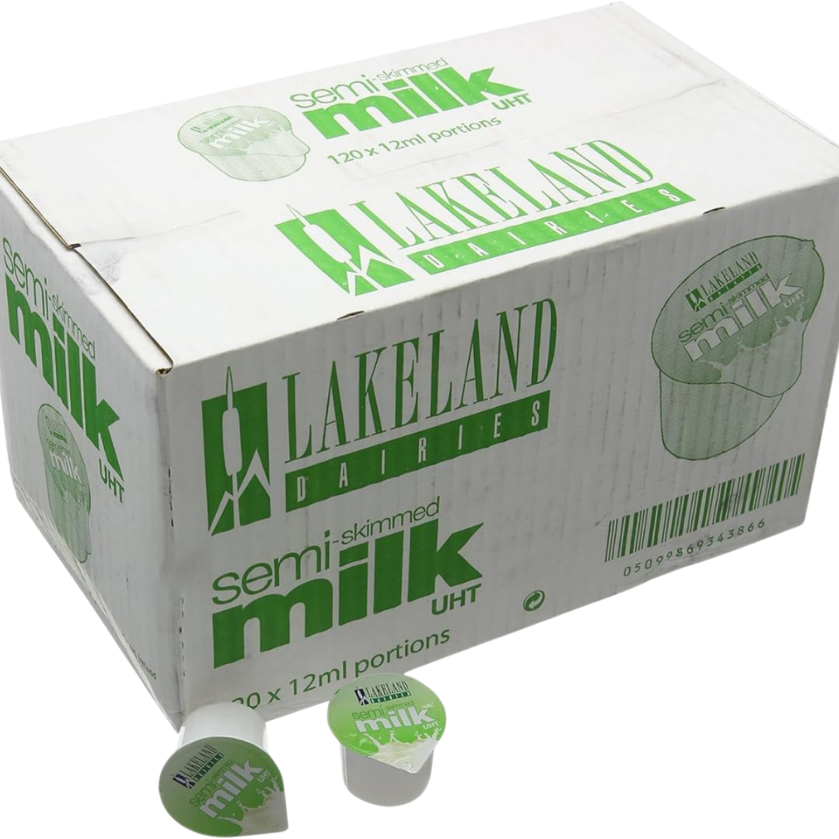Lakeland semi-skimmed milk pods 10ml (pack of 120) 