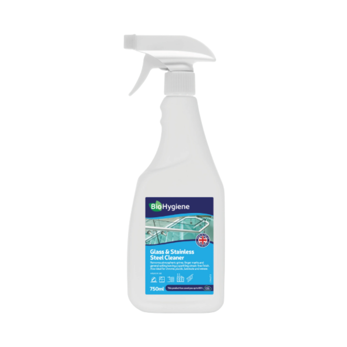 Biohygiene glass & steel cleaner 6x750ml