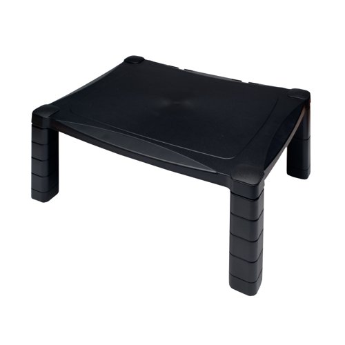 Contour ergonomics adjustable monitor stand black
