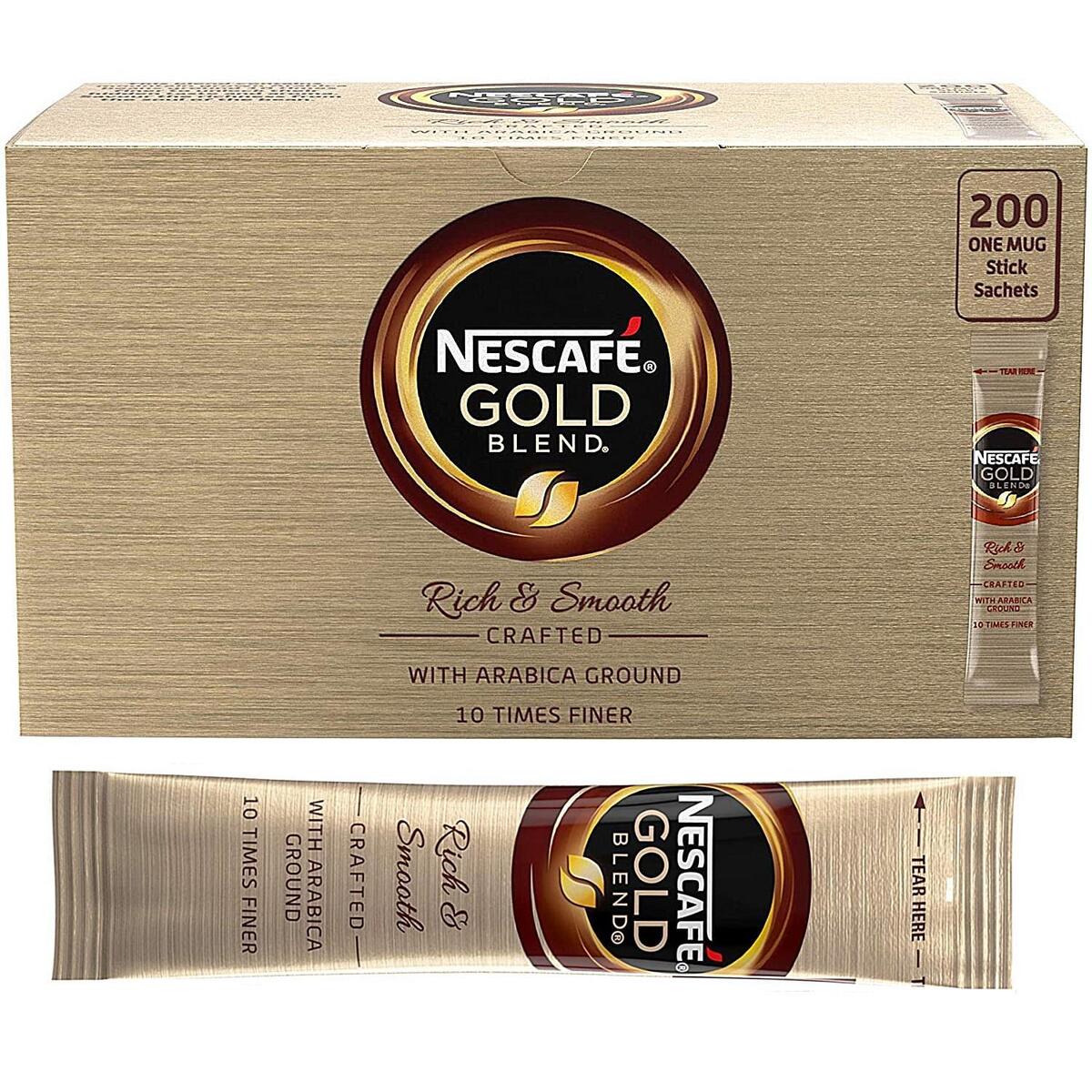 Nescafe gold blend instant coffee sticks 1.8g (pack of 200)
