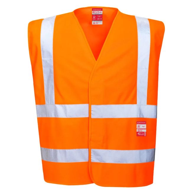 Fr75 - hi-vis fr vest orange l/xl