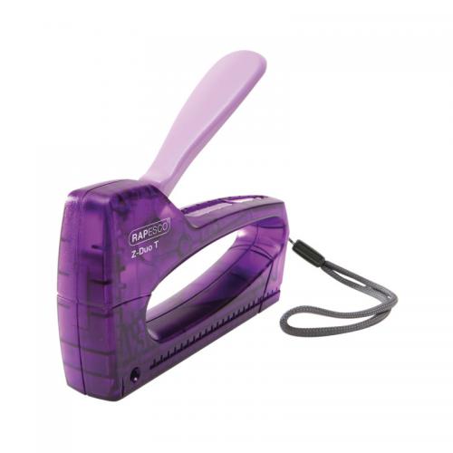 Rapesco z-duo t gun tacker plastic transparent purple - 0956