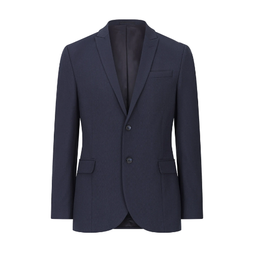 Strauss mens skinny jacket navy dot               