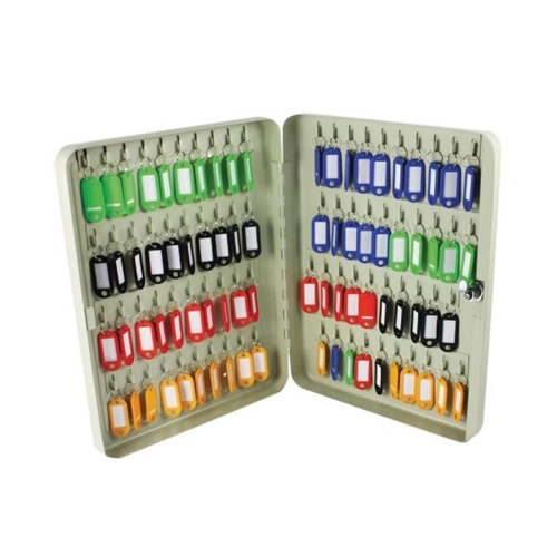 Q-connect 80- key cabinet pearl grey