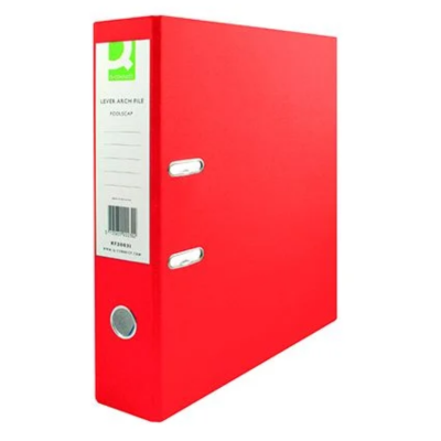Q-connect 70mm leverarch a4 red (pack of 10)