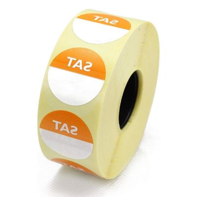 Hygiplas removable colour coded food labels 24 x 24 mm (pack of 1000) sat