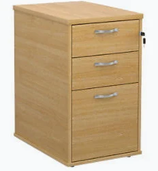 Dams executive desk high pedestal 426 x 600mm beech