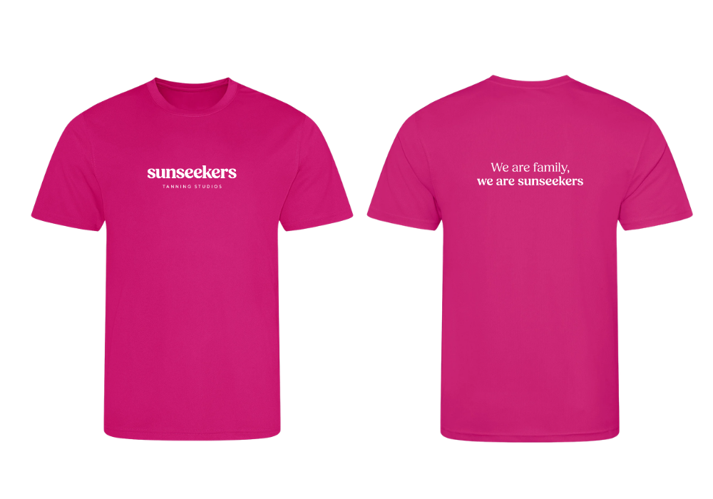 Sunseekers hot pink performance t shirt m