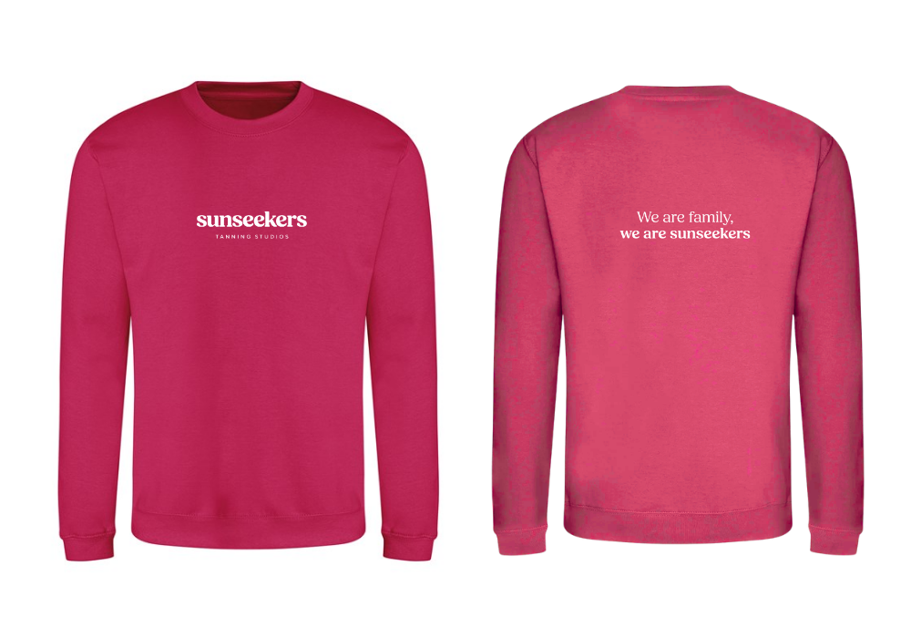 Sunseekers hot pink sweatshirt m