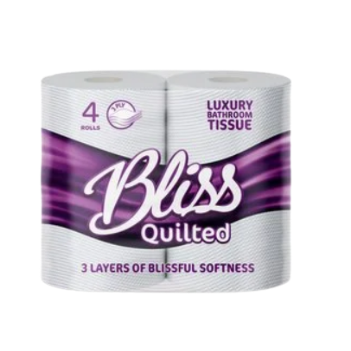Bliss 3 ply ultra soft triple quilted luxury toilet roll – case of 40