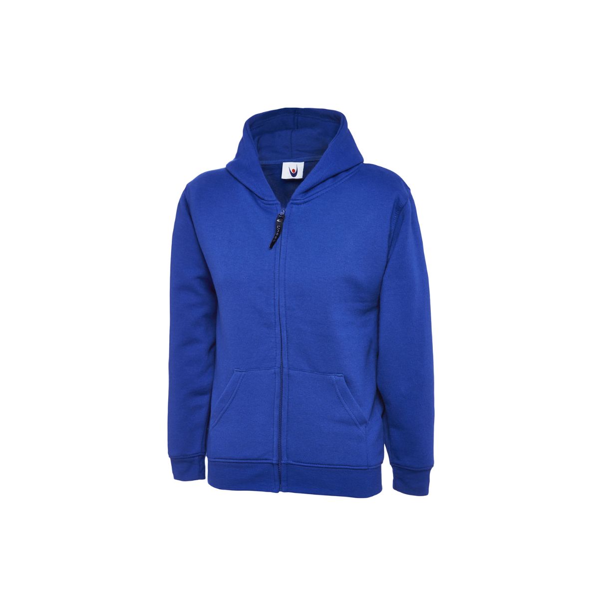 Uc506 - royal - 9/10 yrs - 300gsm childrens classic full zip hooded sweatshir