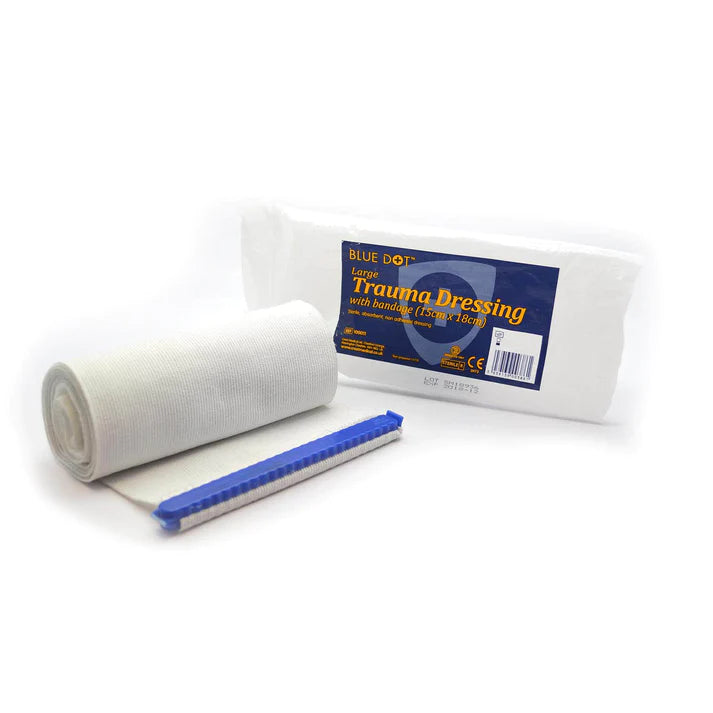 Blue dot large trauma dressing 15cm x 18cm (each)