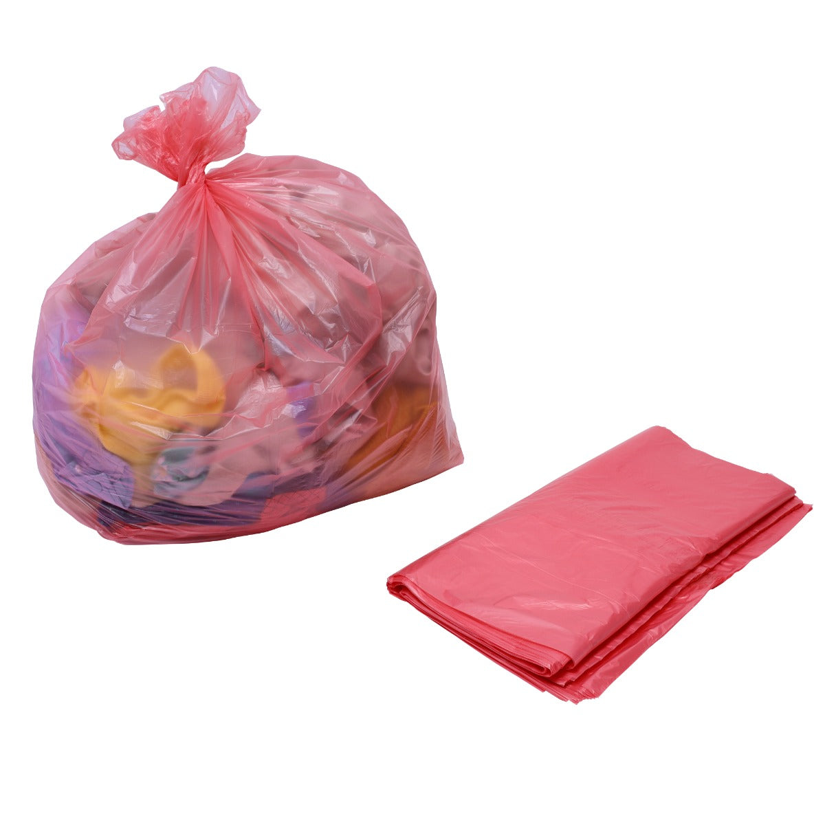 Red - soluble strip laundry bags 18x28x30