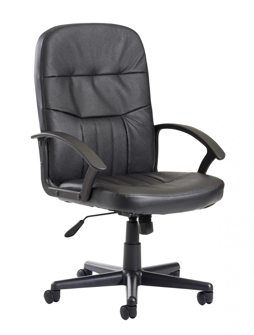 Cavalier managers chair - black leather faced