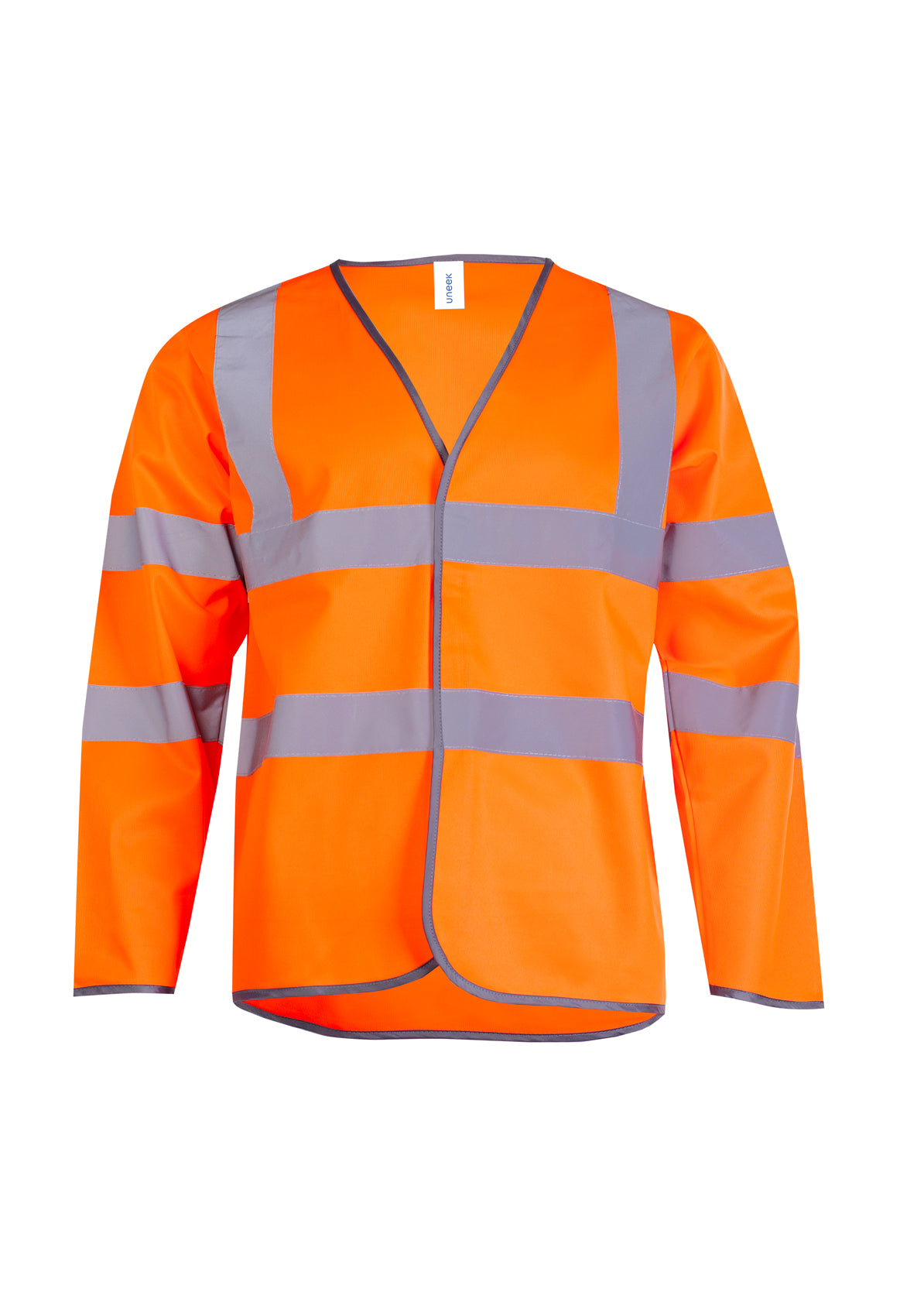 Uc802 - orange - small - long sleeve hi vis safety waistcoat