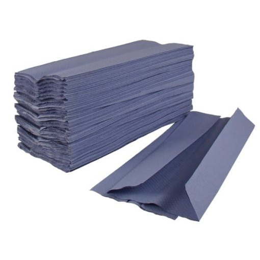 C-fold blue hand towel 1ply - 2520 sheets