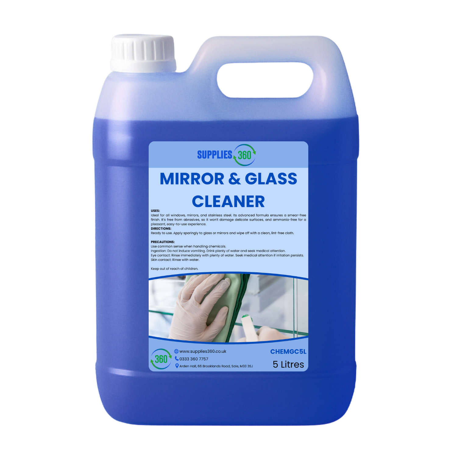Glass & mirror cleaner 5 litres