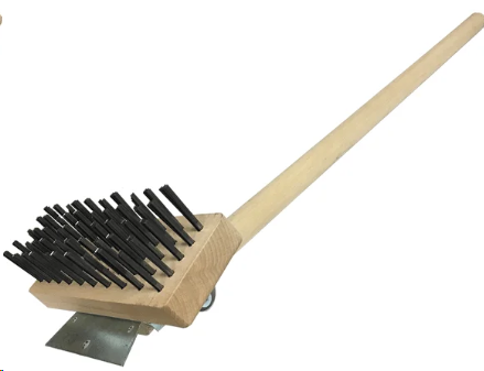 Chargrill brush scraper and long handle