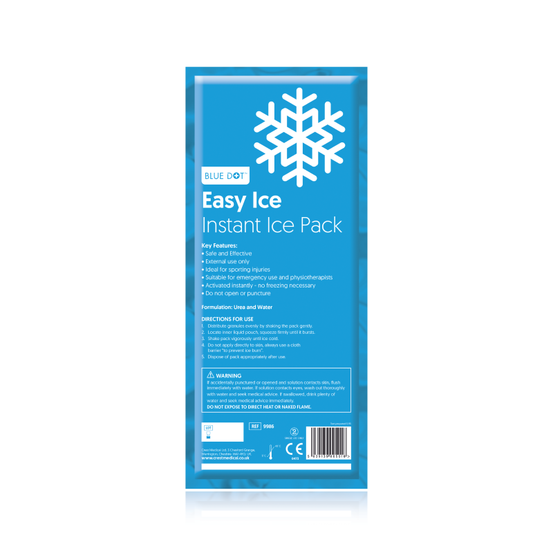 Blue dot easy ice large instant ice pack 30cm x 13cm (each)
