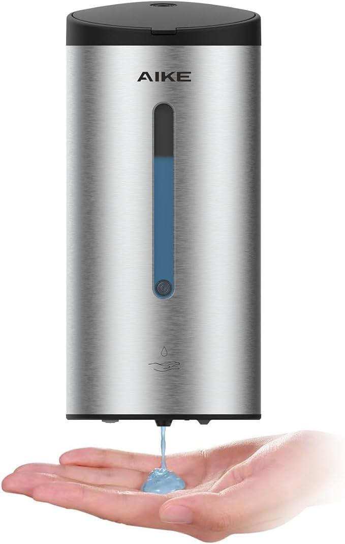 Aike automatic soap dispenser stainless steel