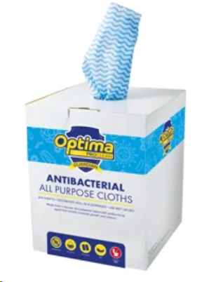 Blue optima guardian antibacterial boxed apc - 200 wipes