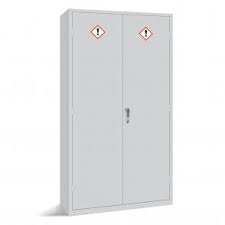 Double door hazardous substance storage cabinet 915w x 457d x 1830mm h 