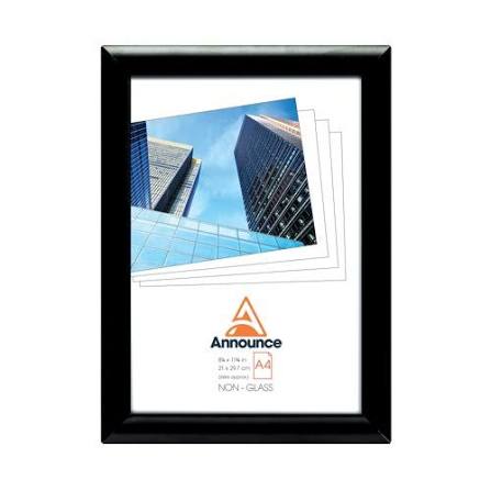 Announce snap frame black a4