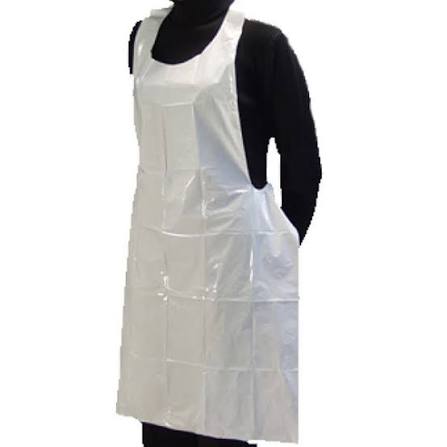 Pe apron white 69x117 roll 20u - 5x200
