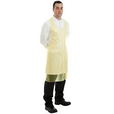 Pe apron yellow 69x117 roll 20u - 5x200